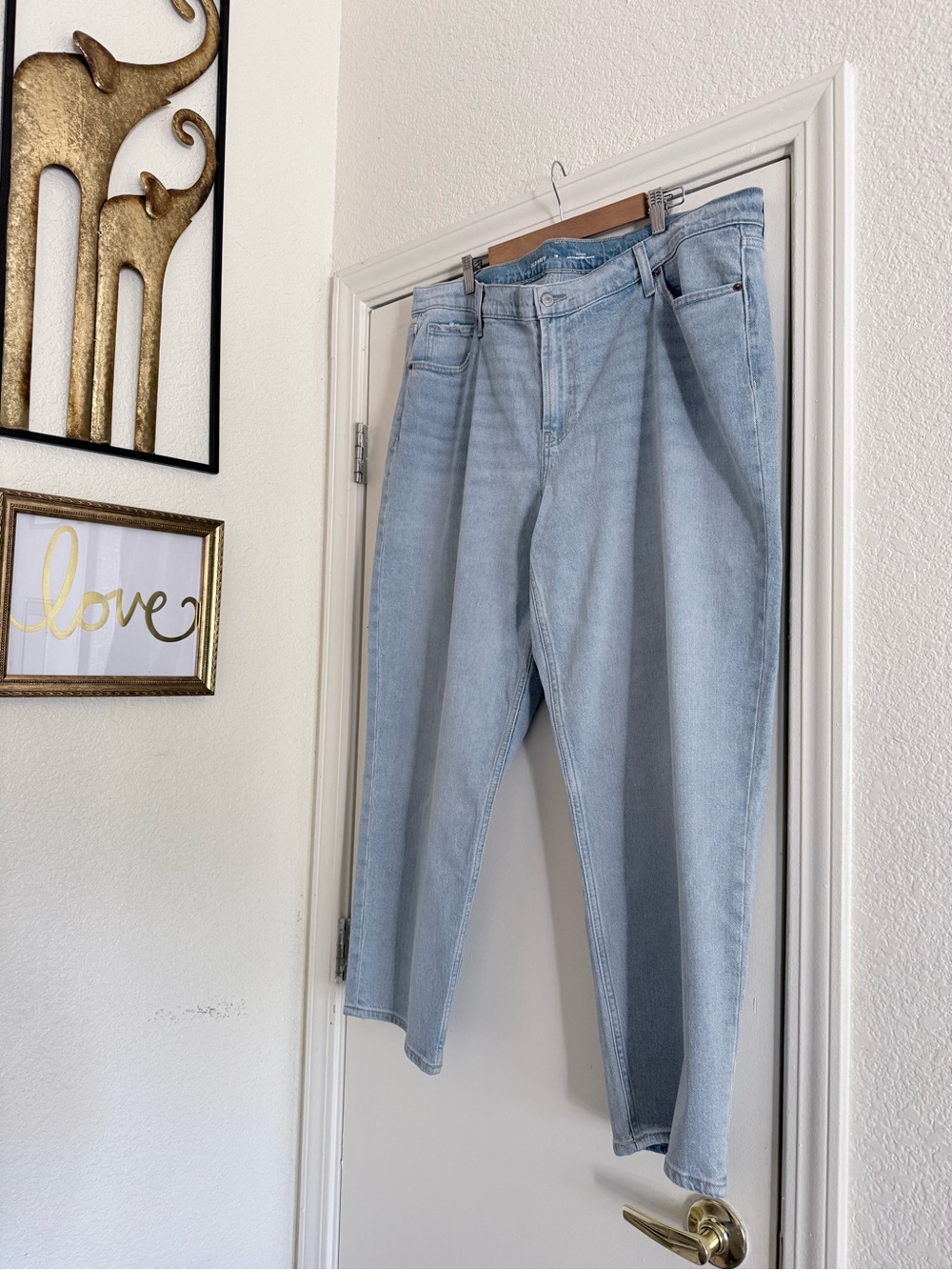 Old Navy Light Blue Straight Leg Jeans